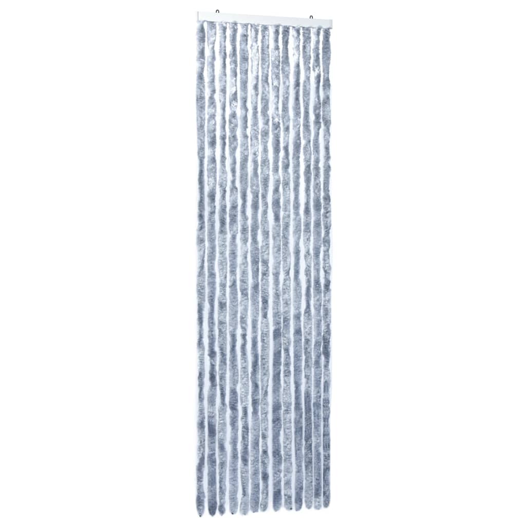 Berkfield Insect Curtain Silver 56x200 cm Chenille