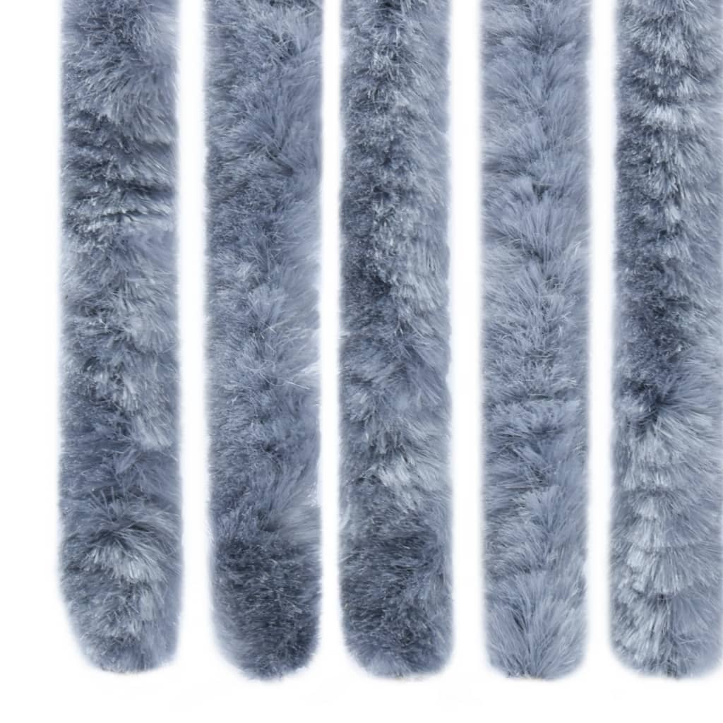 Berkfield Insect Curtain Silver 56x200 cm Chenille