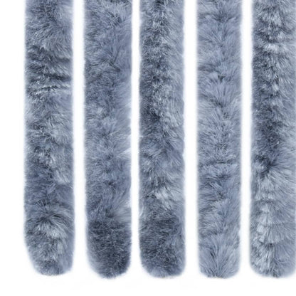 Berkfield Insect Curtain Silver 56x200 cm Chenille