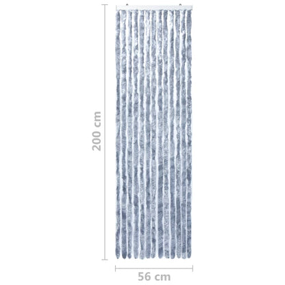 Berkfield Insect Curtain Silver 56x200 cm Chenille