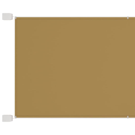 Berkfield Vertical Awning Beige 140x420 cm Oxford Fabric
