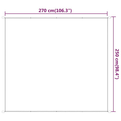 Berkfield Vertical Awning Beige 250x270 cm Oxford Fabric