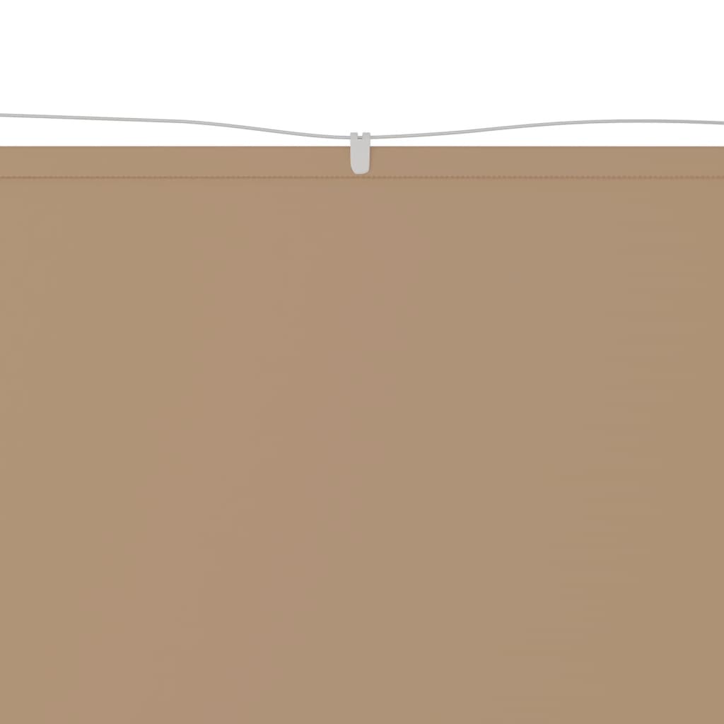 Berkfield Vertical Awning Taupe 60x1000 cm Oxford Fabric