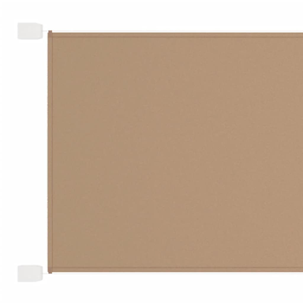 Berkfield Vertical Awning Taupe 100x600 cm Oxford Fabric