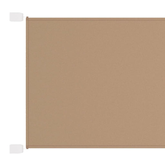 Berkfield Vertical Awning Taupe 100x1000 cm Oxford Fabric
