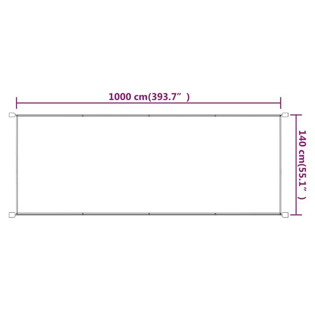 Berkfield Vertical Awning Blue 140x1000 cm Oxford Fabric
