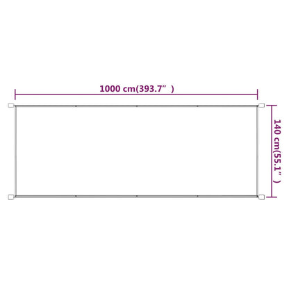 Berkfield Vertical Awning Blue 140x1000 cm Oxford Fabric