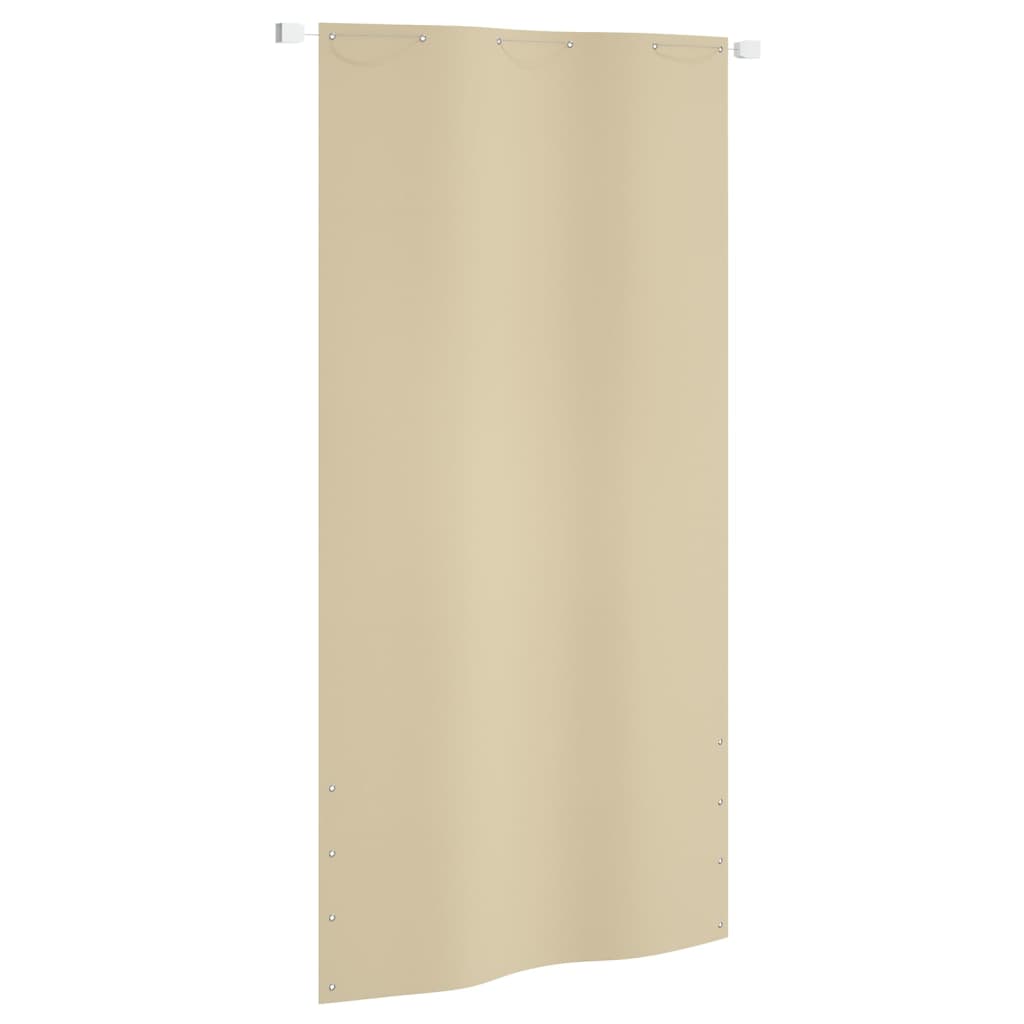 Berkfield Balcony Screen Beige 120x240 cm Oxford Fabric