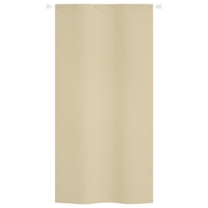 Berkfield Balcony Screen Beige 120x240 cm Oxford Fabric