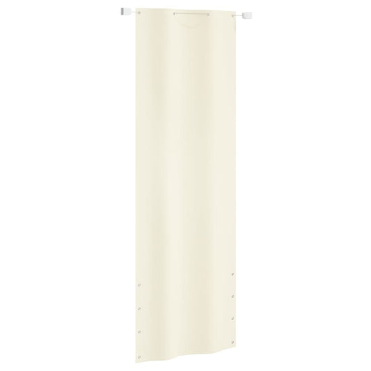 Berkfield Balcony Screen Cream 80x240 cm Oxford Fabric