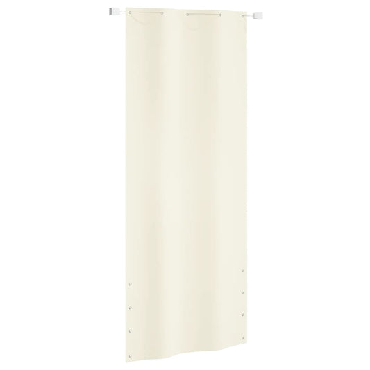 Berkfield Balcony Screen Cream 100x240 cm Oxford Fabric