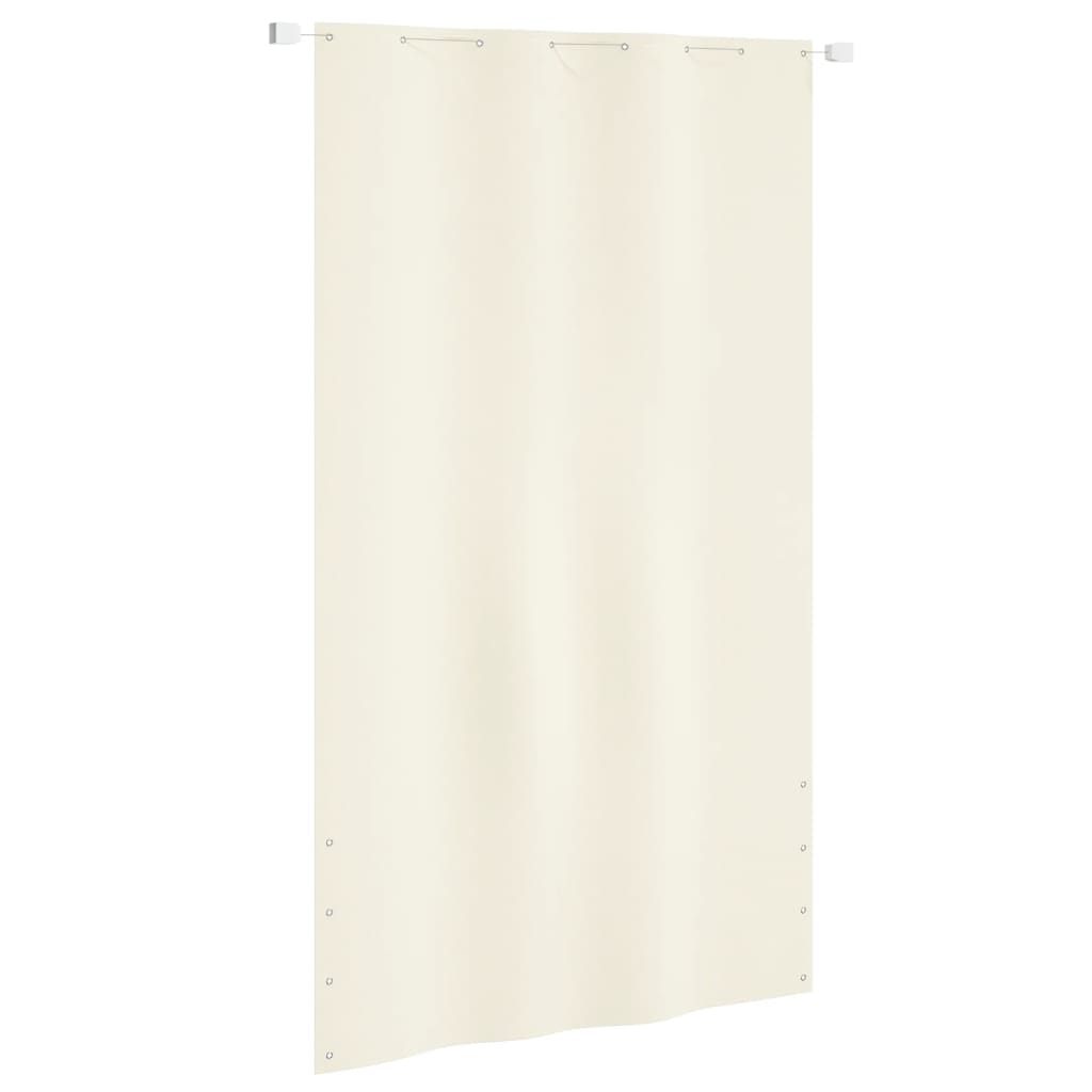 Berkfield Balcony Screen Cream 140x240 cm Oxford Fabric