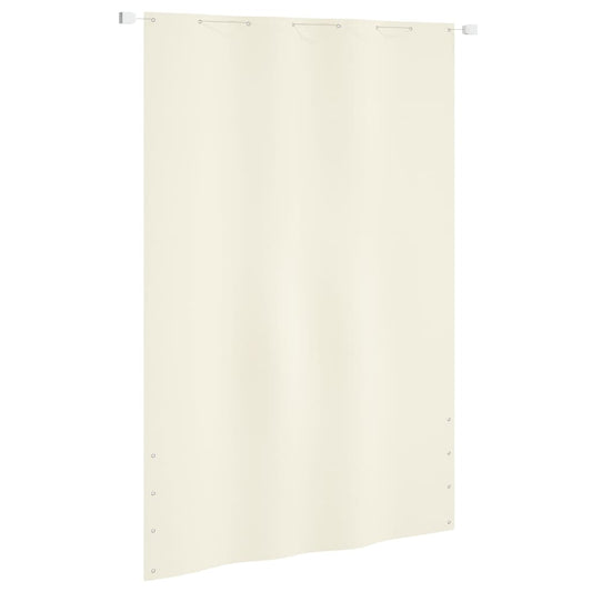 Berkfield Balcony Screen Cream 160x240 cm Oxford Fabric