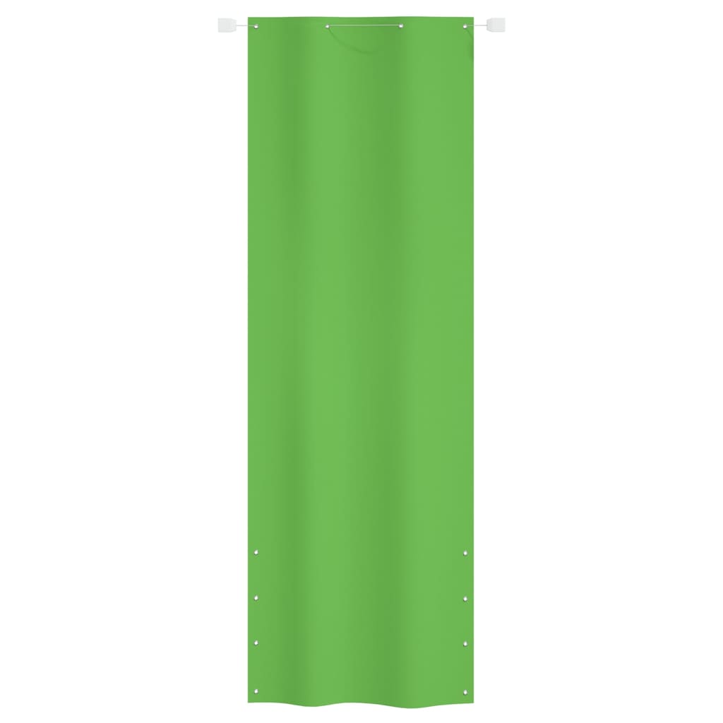 Berkfield Balcony Screen Light Green 80x240 cm Oxford Fabric