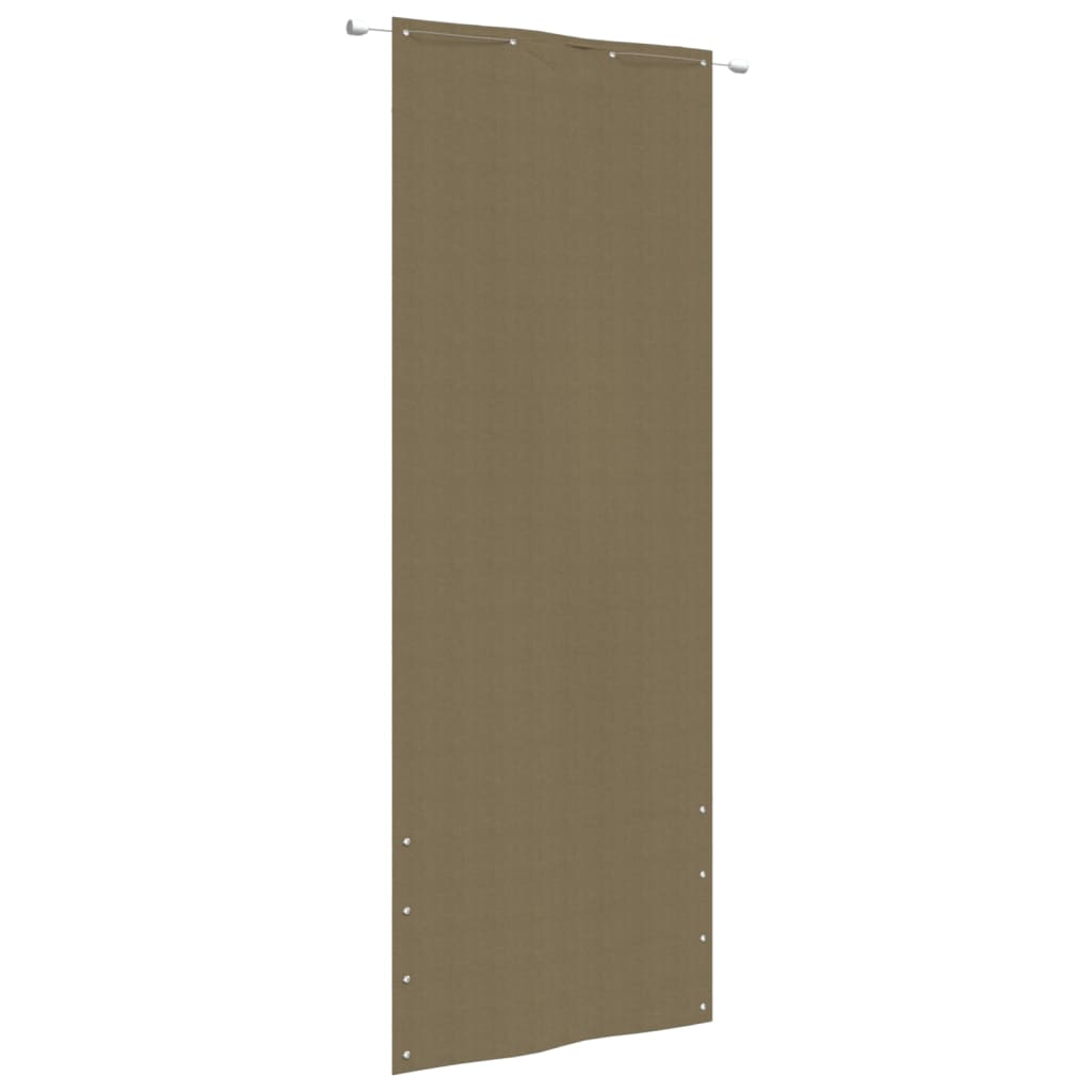 Berkfield Balcony Screen Taupe 80x240 cm Oxford Fabric