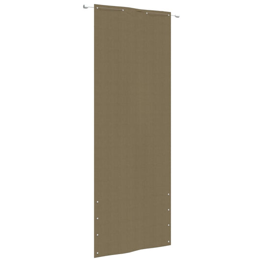 Berkfield Balcony Screen Taupe 80x240 cm Oxford Fabric