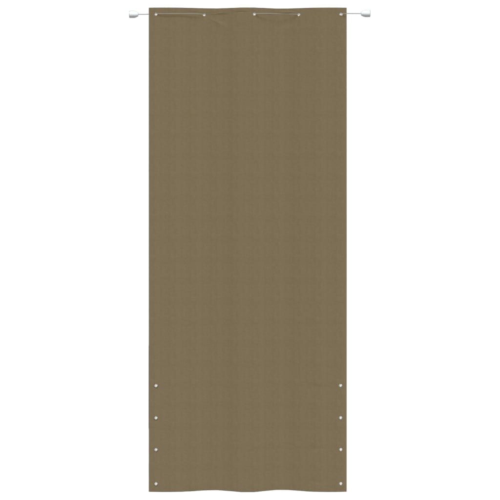 Berkfield Balcony Screen Taupe 100x240 cm Oxford Fabric