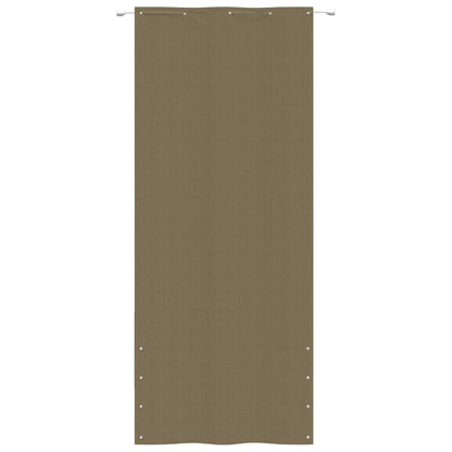 Berkfield Balcony Screen Taupe 100x240 cm Oxford Fabric