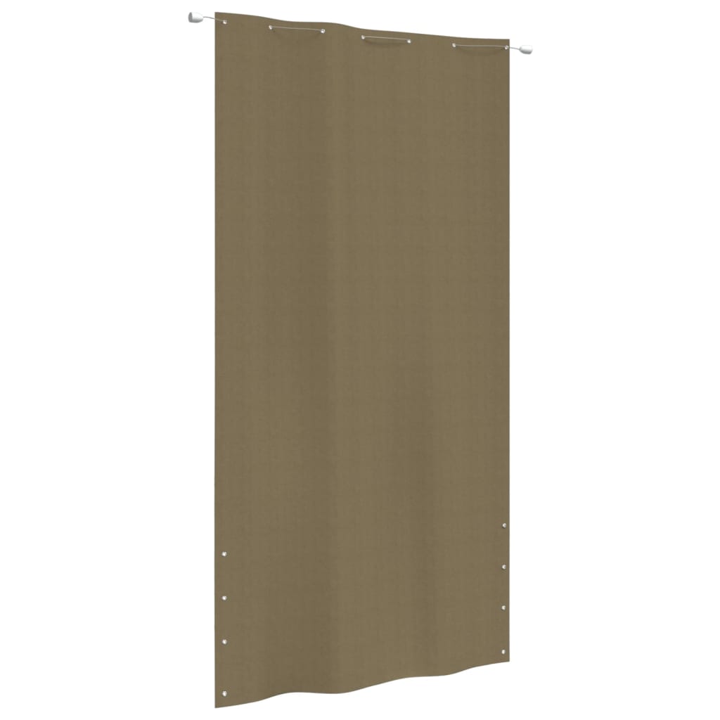 Berkfield Balcony Screen Taupe 140x240 cm Oxford Fabric