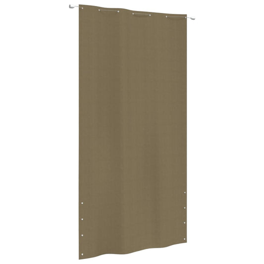 Berkfield Balcony Screen Taupe 140x240 cm Oxford Fabric