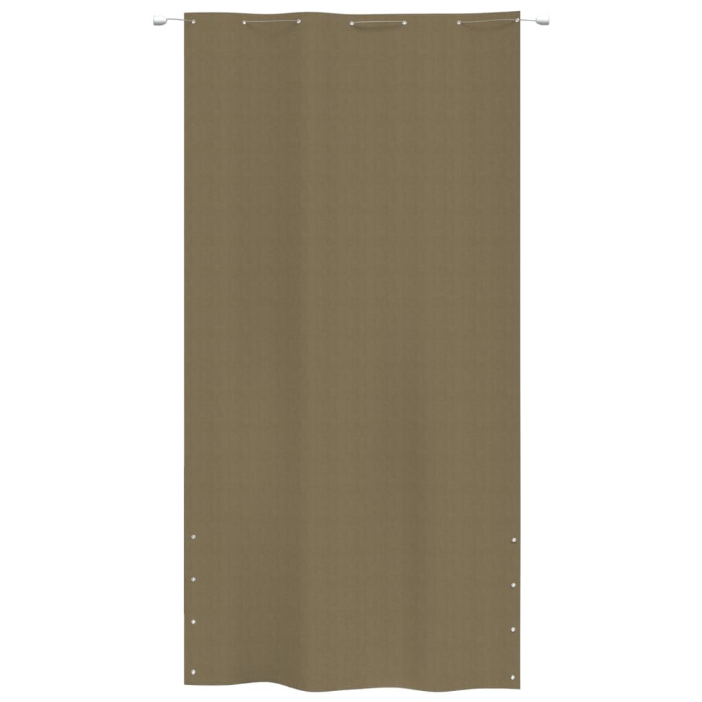Berkfield Balcony Screen Taupe 140x240 cm Oxford Fabric