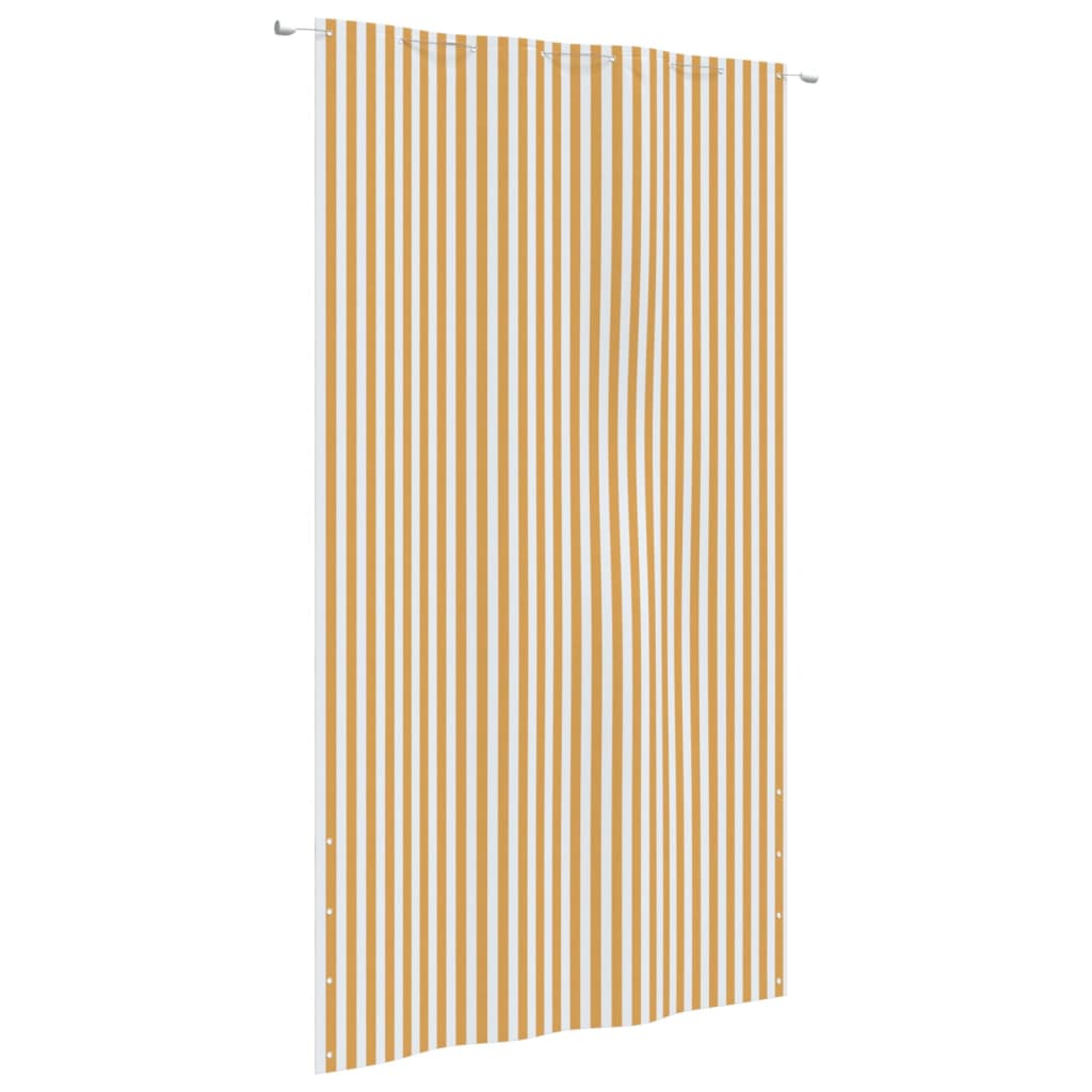 Berkfield Balcony Screen Yellow and White 160x240 cm Oxford Fabric