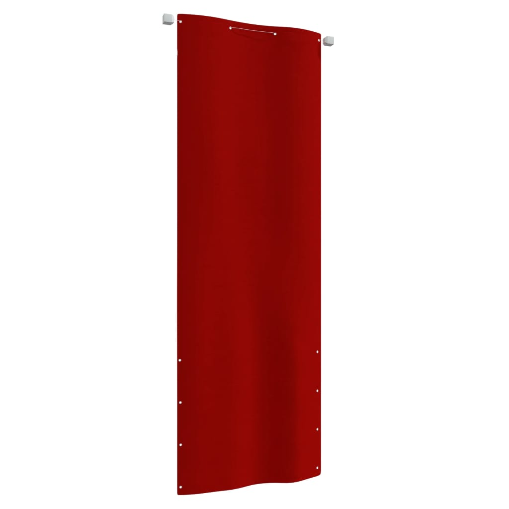 Berkfield Balcony Screen Red 80x240 cm Oxford Fabric