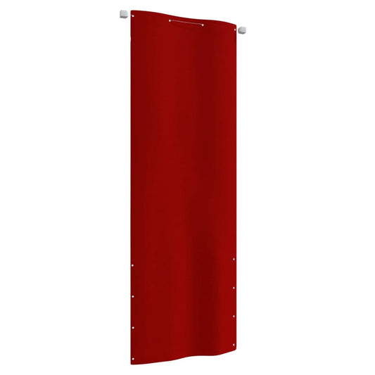 Berkfield Balcony Screen Red 80x240 cm Oxford Fabric