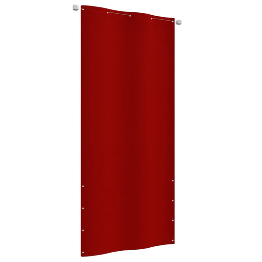 Berkfield Balcony Screen Red 100x240 cm Oxford Fabric