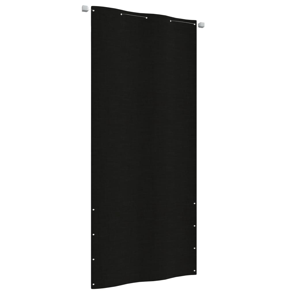 Berkfield Balcony Screen Black 100x240 cm Oxford Fabric