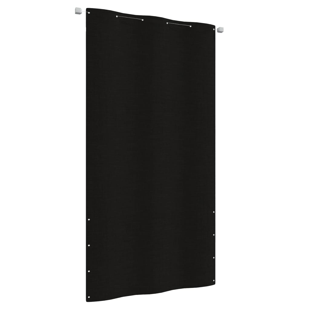 Berkfield Balcony Screen Black 120x240 cm Oxford Fabric