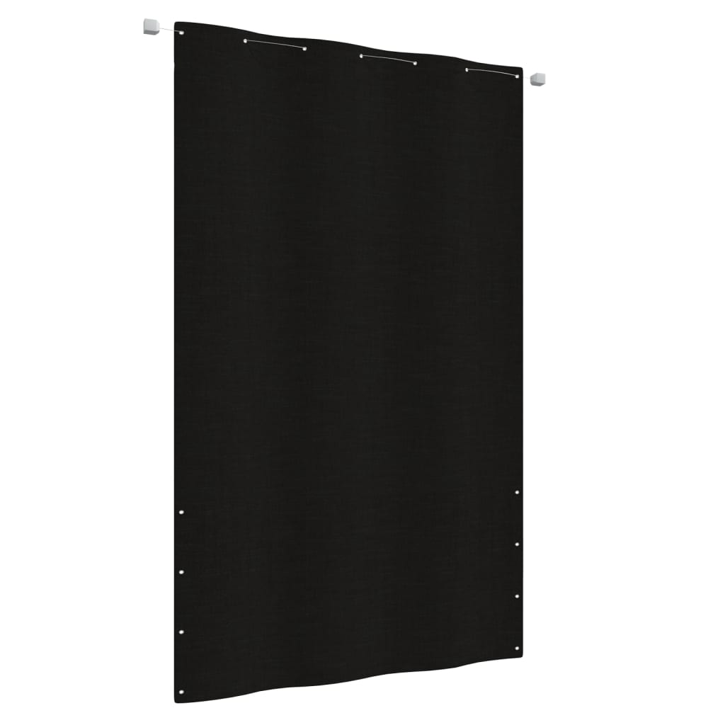 Berkfield Balcony Screen Black 140x240 cm Oxford Fabric