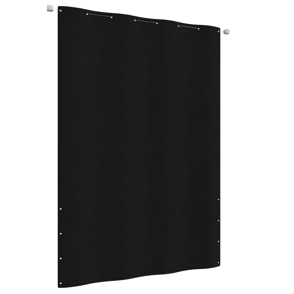 Berkfield Balcony Screen Black 160x240 cm Oxford Fabric