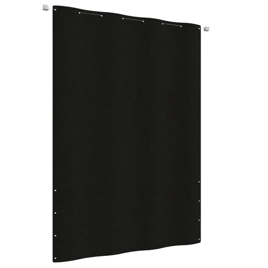 Berkfield Balcony Screen Black 160x240 cm Oxford Fabric