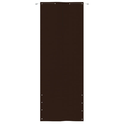 Berkfield Balcony Screen Brown 80x240 cm Oxford Fabric