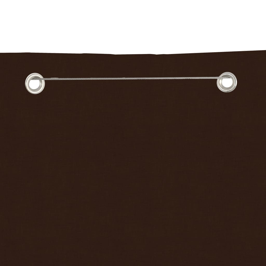 Berkfield Balcony Screen Brown 80x240 cm Oxford Fabric