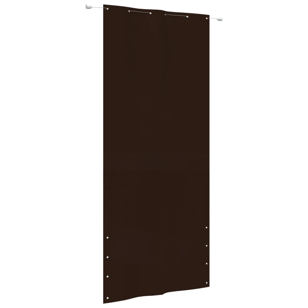 Berkfield Balcony Screen Brown 120x240 cm Oxford Fabric