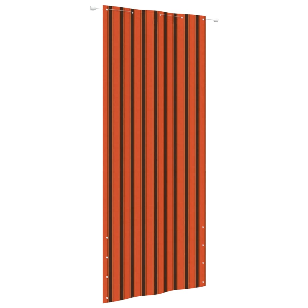 Berkfield Balcony Screen Orange and Brown 100x240 cm Oxford Fabric