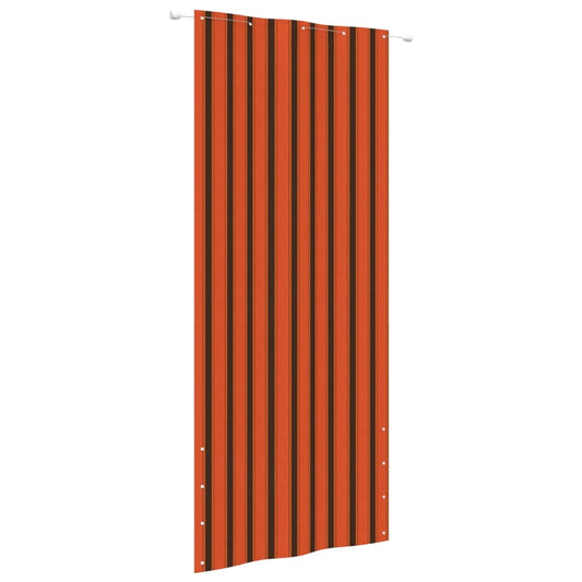 Berkfield Balcony Screen Orange and Brown 100x240 cm Oxford Fabric