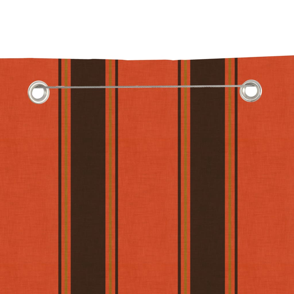 Berkfield Balcony Screen Orange and Brown 120x240 cm Oxford Fabric