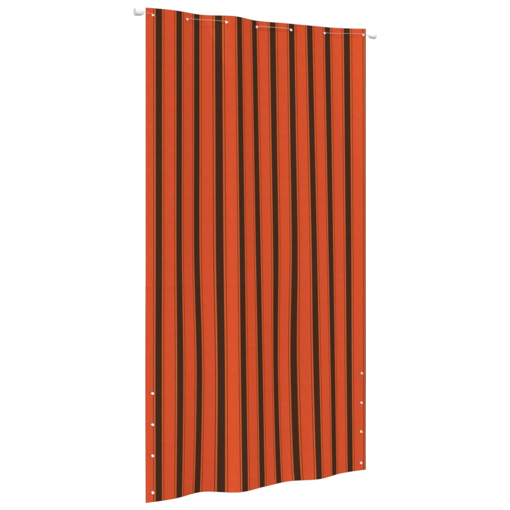 Berkfield Balcony Screen Orange and Brown 140x240 cm Oxford Fabric
