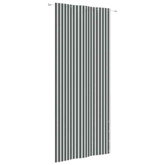 Berkfield Balcony Screen Anthracite and White 100x240 cm Oxford Fabric