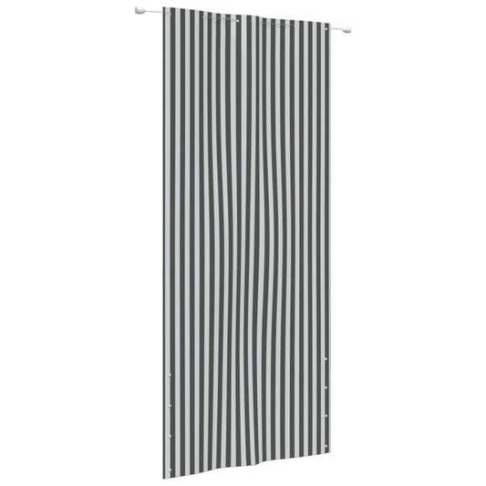 Berkfield Balcony Screen Anthracite and White 120x240 cm Oxford Fabric