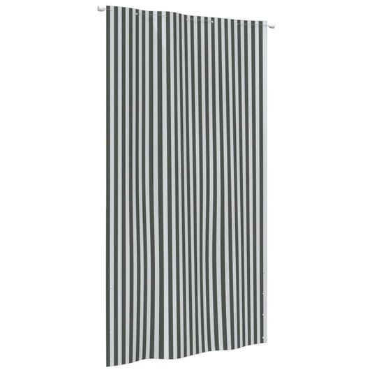 Berkfield Balcony Screen Anthracite and White 140x240 cm Oxford Fabric