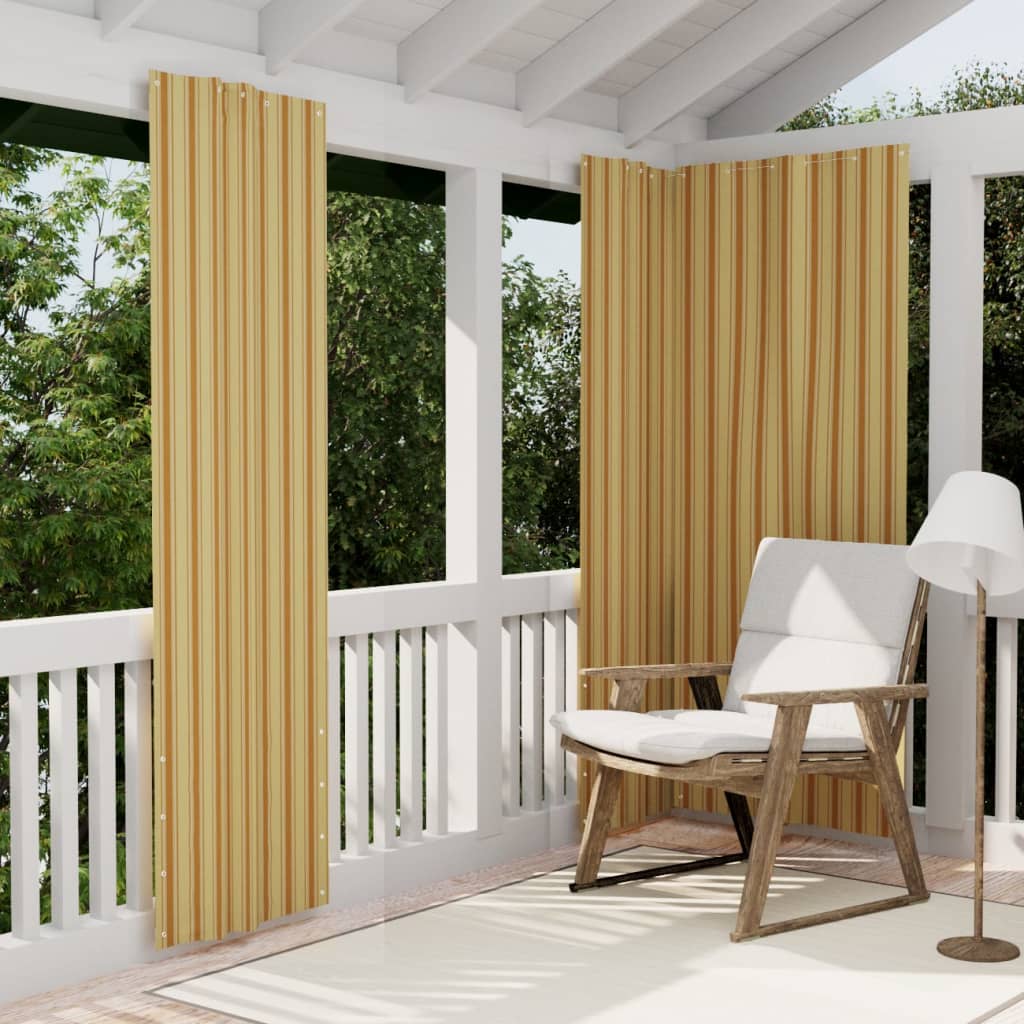 Berkfield Balcony Screen Yellow and Orange 100x240 cm Oxford Fabric
