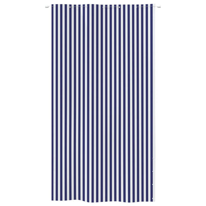 Berkfield Balcony Screen Blue and White 140x240 cm Oxford Fabric