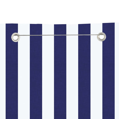 Berkfield Balcony Screen Blue and White 140x240 cm Oxford Fabric