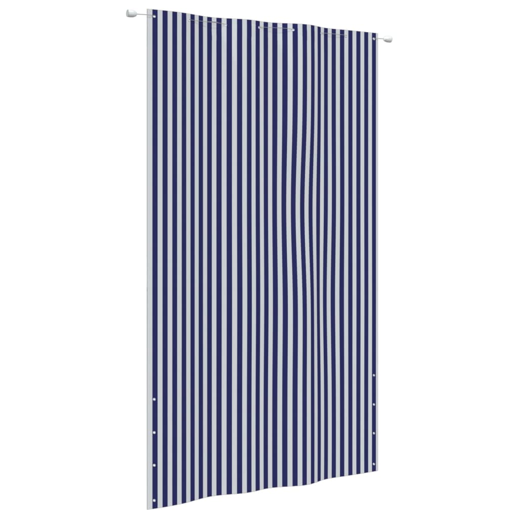 Berkfield Balcony Screen Blue and White 160x240 cm Oxford Fabric