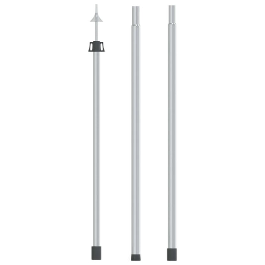 Berkfield Telescopic Tarp Pole with Length of 102-260 cm Aluminum