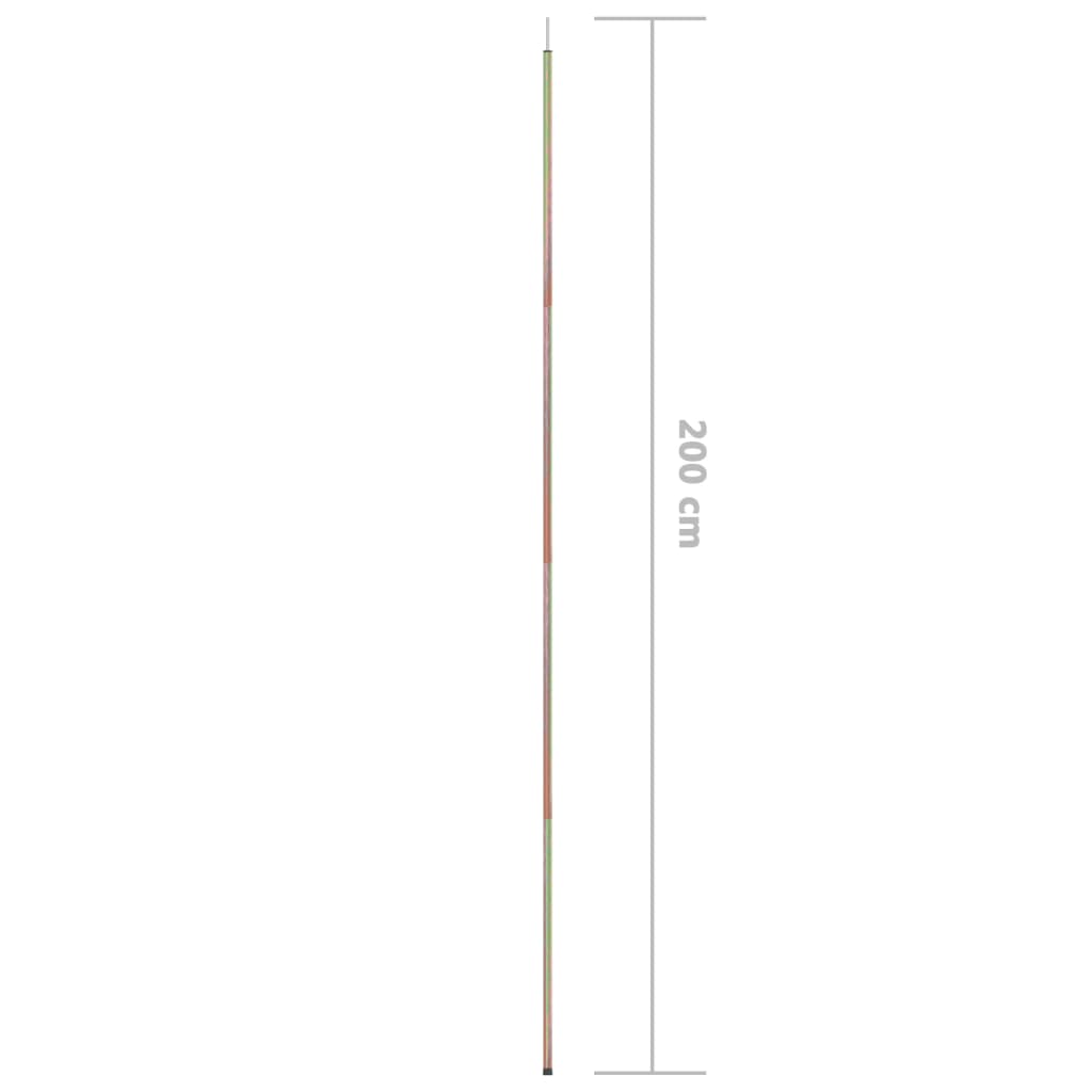 Berkfield Sunshade Sail Poles 2 pcs 200 cm Galvanised Steel